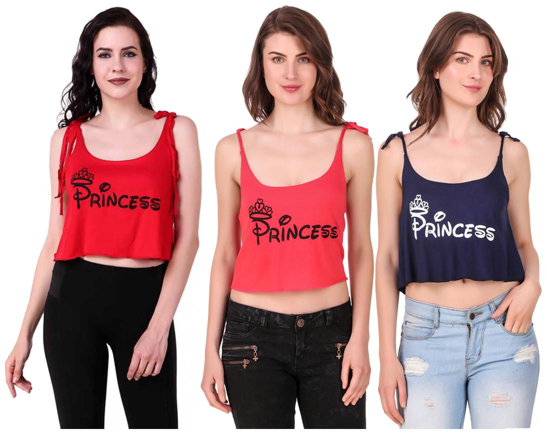 

Red Vee Women Printed Crop top - Multi