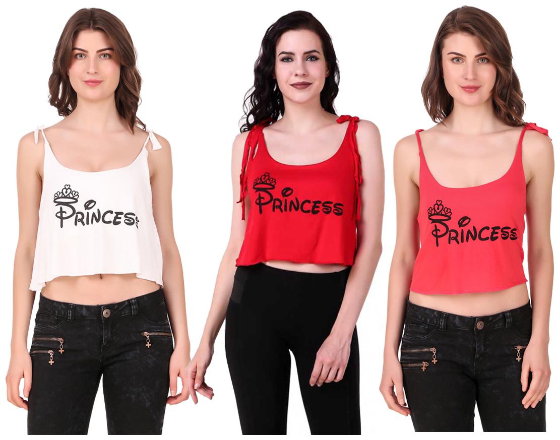 

Red Vee Women Printed Crop top - Multi