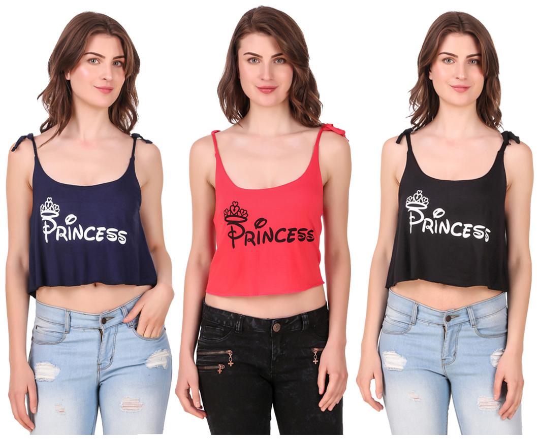 

Red Vee Women Printed Crop top - Multi