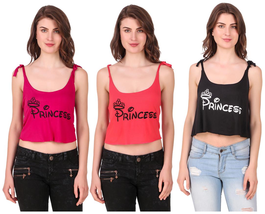 

Red Vee Women Printed Crop top - Multi
