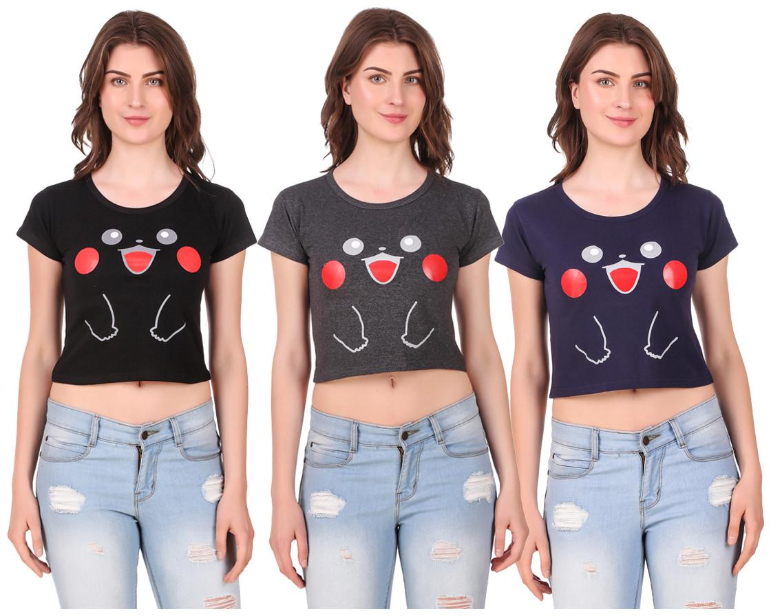 

Red Vee Women Printed Crop top - Multi