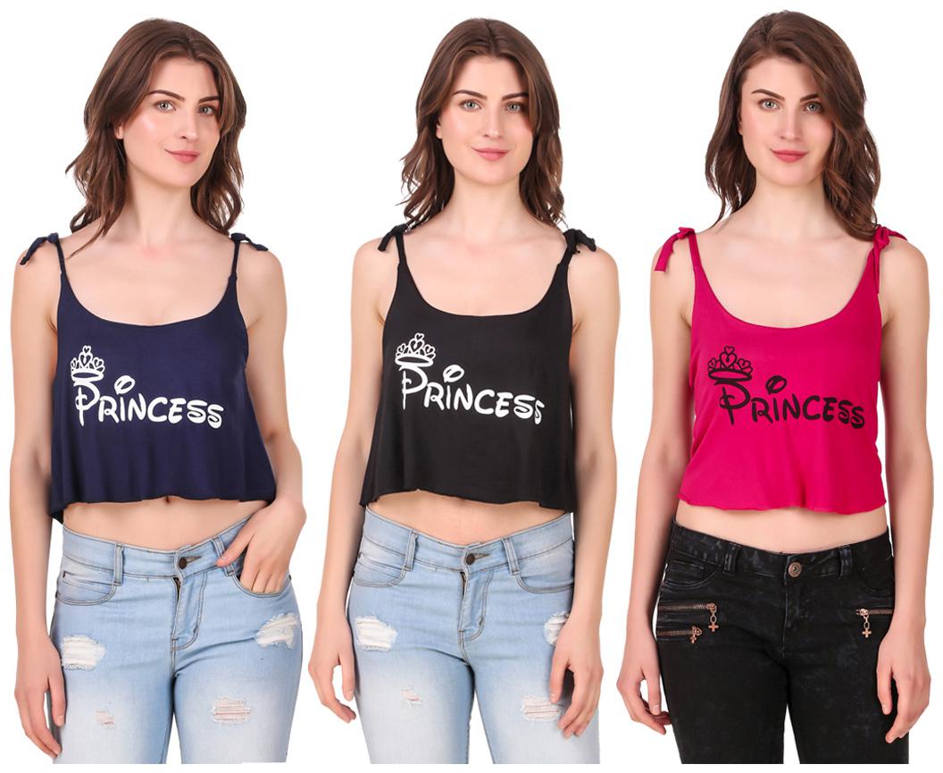 

Red Vee Women Printed Crop top - Multi