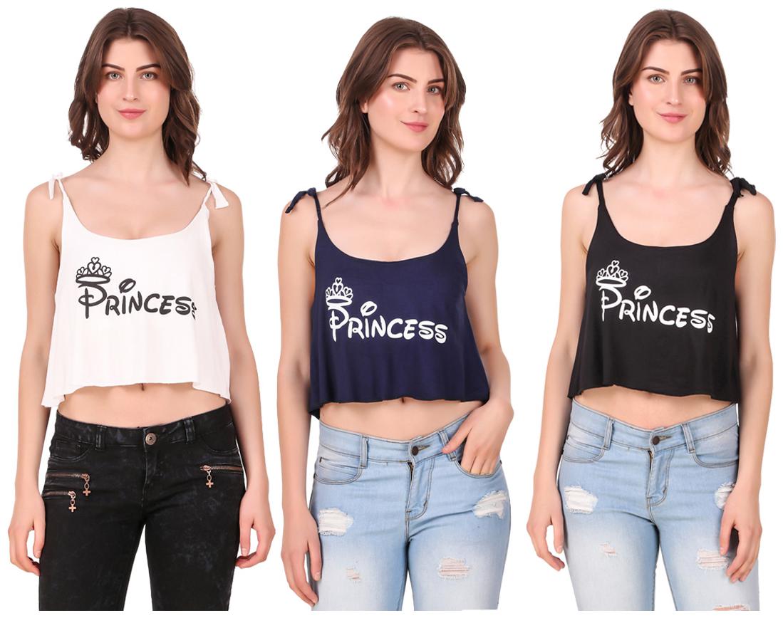 

Red Vee Women Printed Crop top - Multi