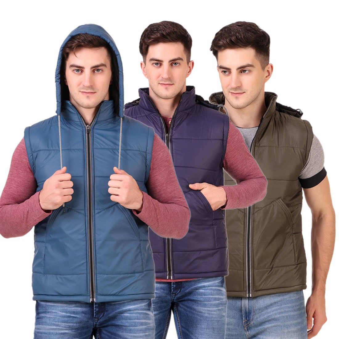 

Red Vee Men Multi Solid Bomber jacket
