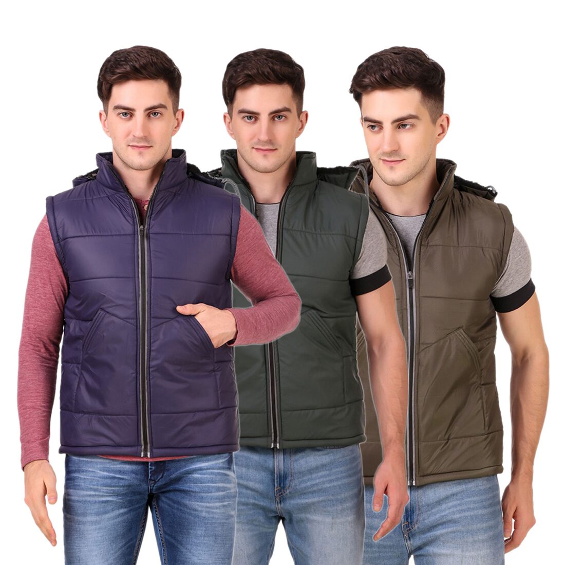 

Red Vee Men Multi Solid Bomber jacket