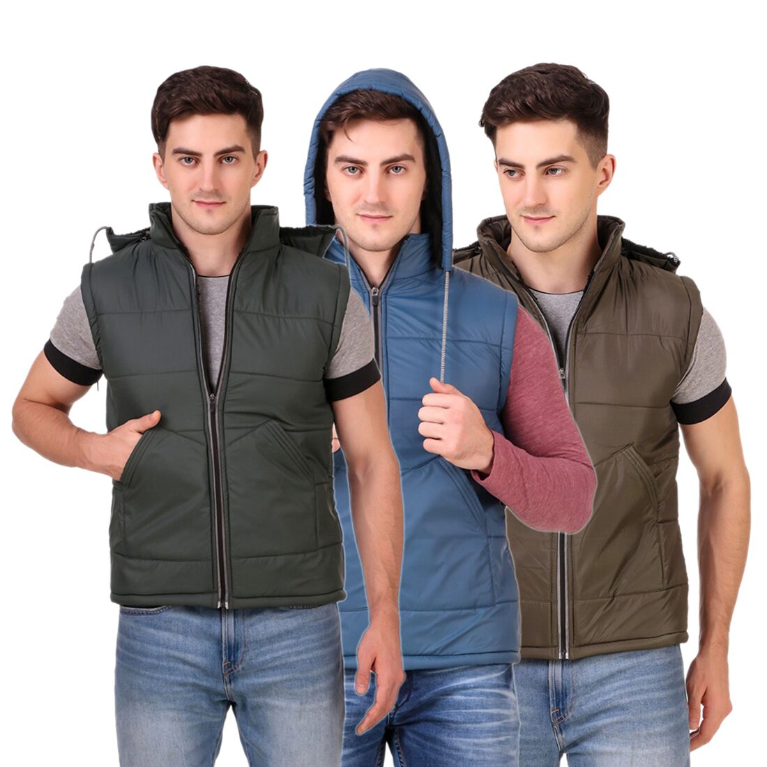 

Red Vee Men Multi Solid Bomber jacket