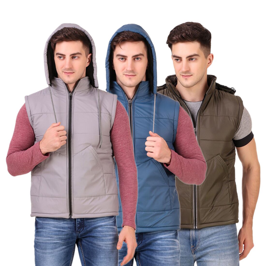 

Red Vee Men Multi Solid Bomber jacket