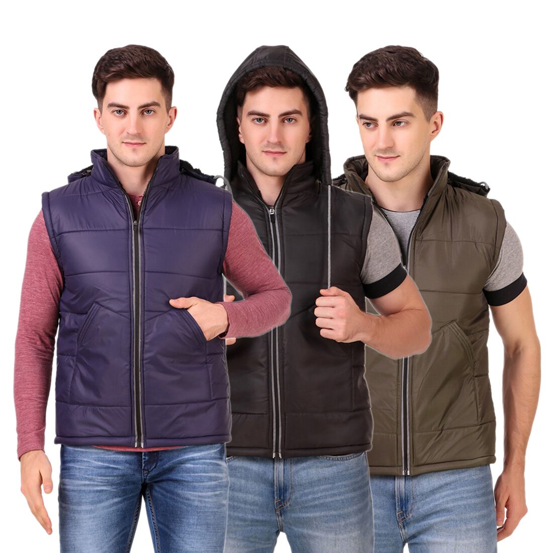 

Red Vee Men Multi Solid Bomber jacket
