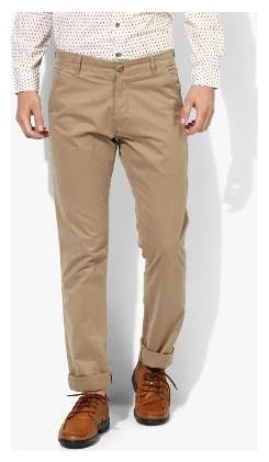 

Red Chief Men Brown Printed Regular fit Regular trousers