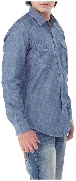 Red Chief Denim Blue Full Sleeve Men's Casual Shirt(8110341 081)