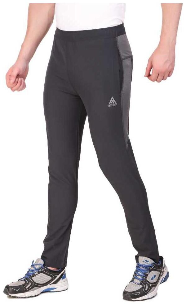 

REFORCE Men Grey Solid Slim fit Track pants
