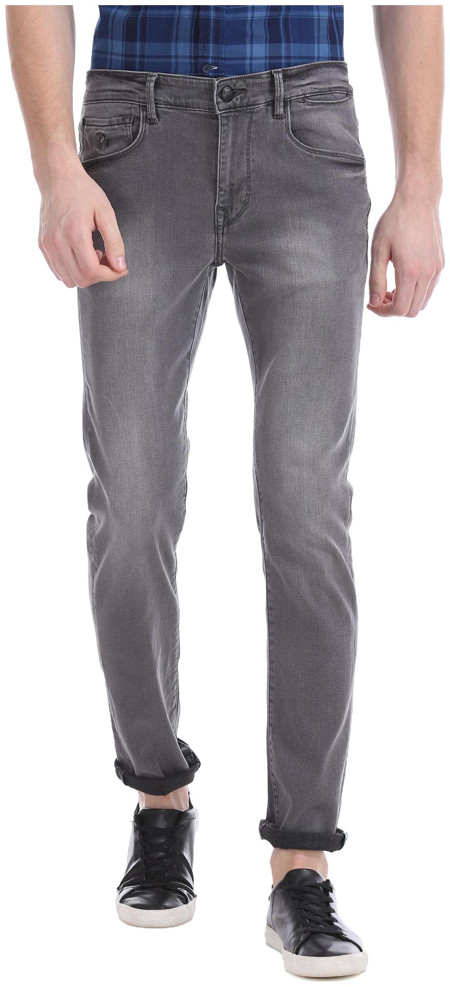 

U S Polo Assn Men Grey Skinny Fit Jeans