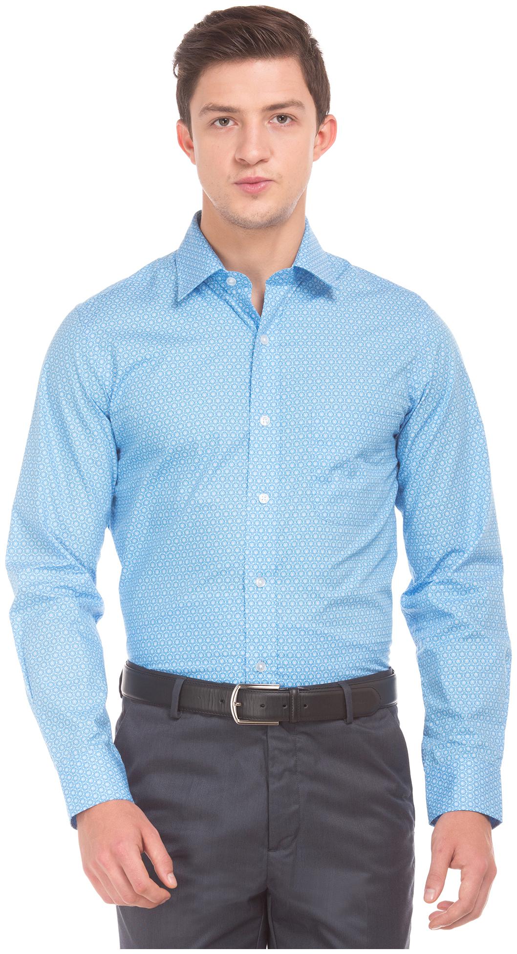 

Arrow Men Regular fit Formal Shirt - Blue