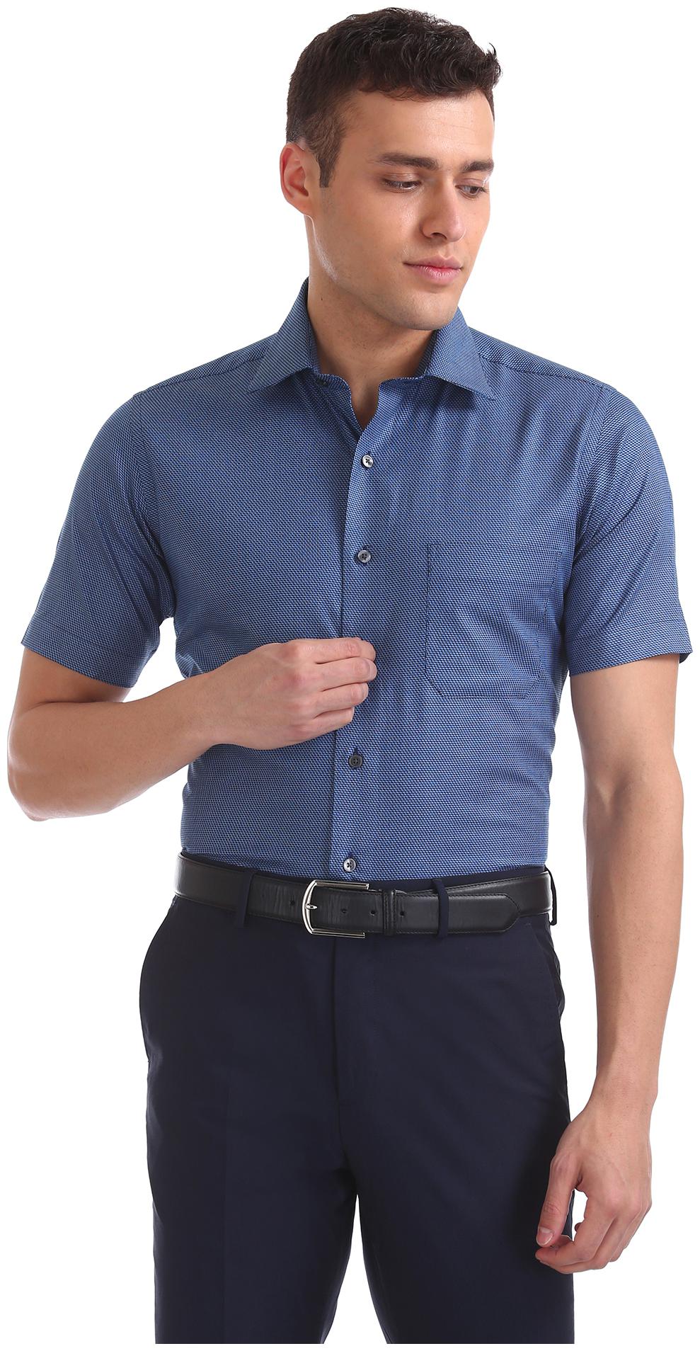 

Arrow Men Regular fit Formal Shirt - Blue
