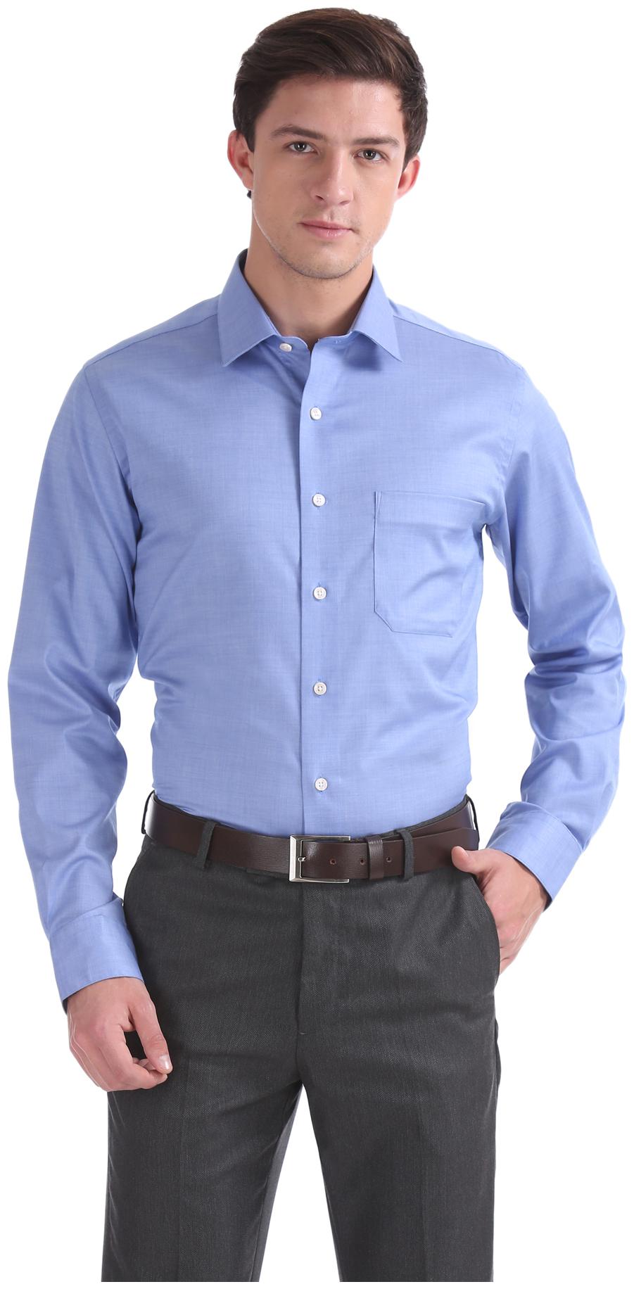 

Arrow Men Regular fit Formal Shirt - Blue