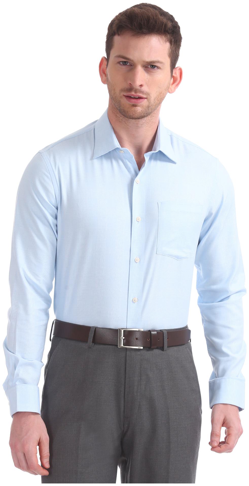 

Arrow Men Regular fit Formal Shirt - Blue