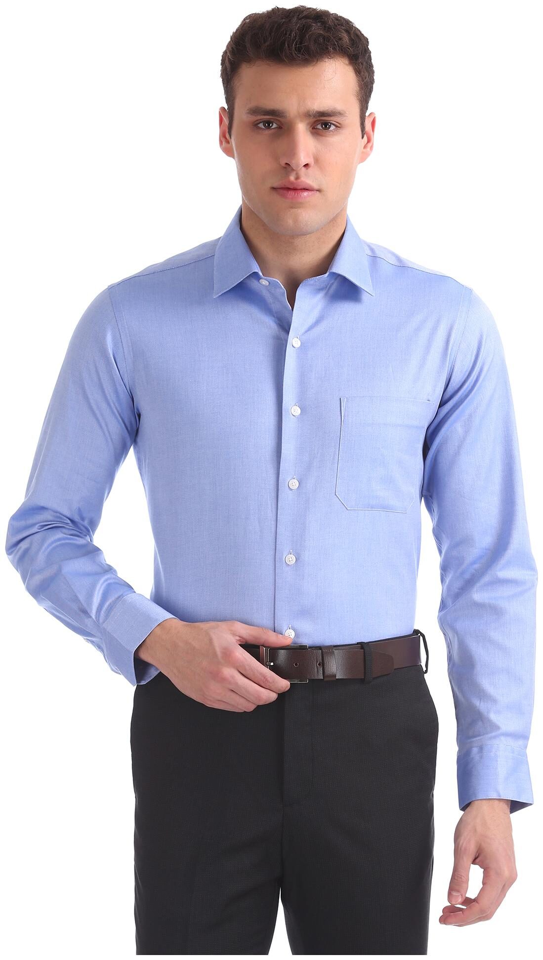 

Arrow Men Regular fit Formal Shirt - Blue