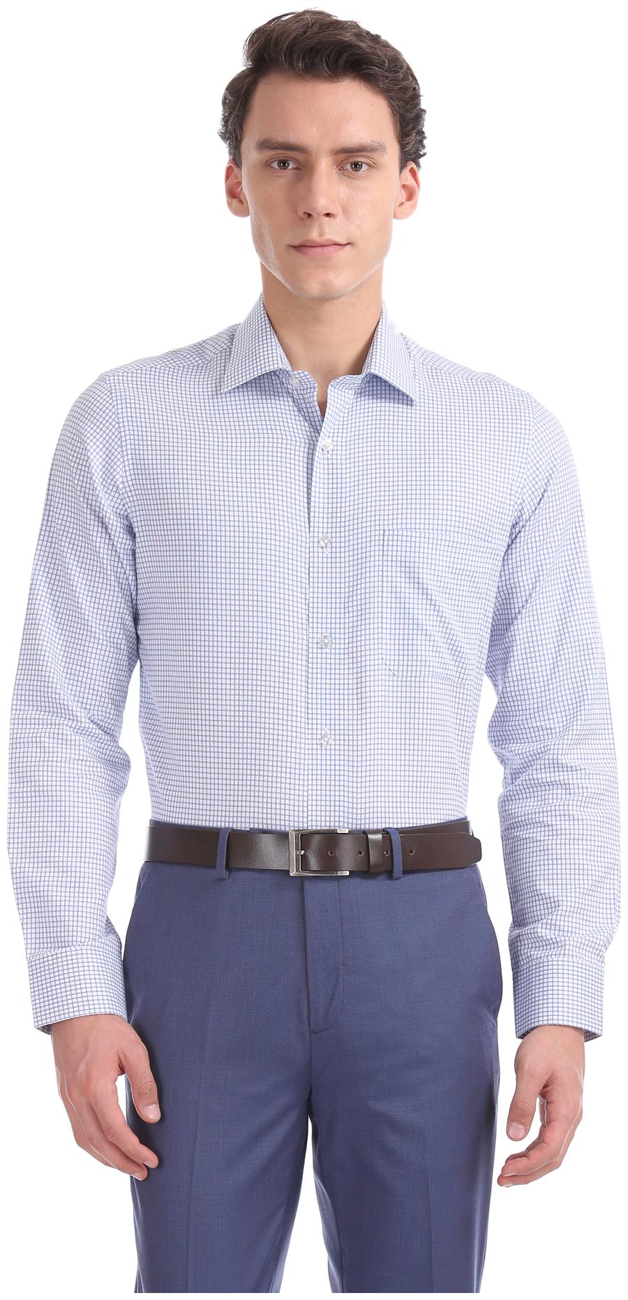 

Arrow Men Regular fit Formal Shirt - Blue