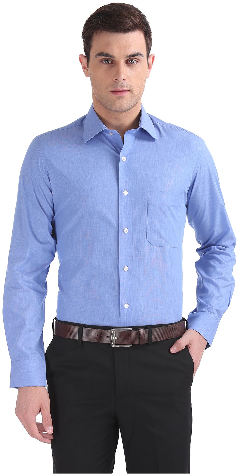 

Arrow Men Regular fit Formal Shirt - Blue