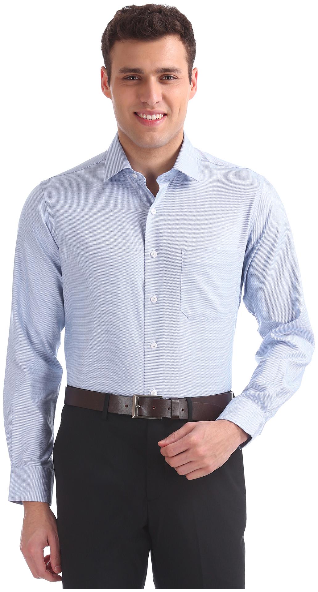 

Arrow Men Regular fit Formal Shirt - Blue