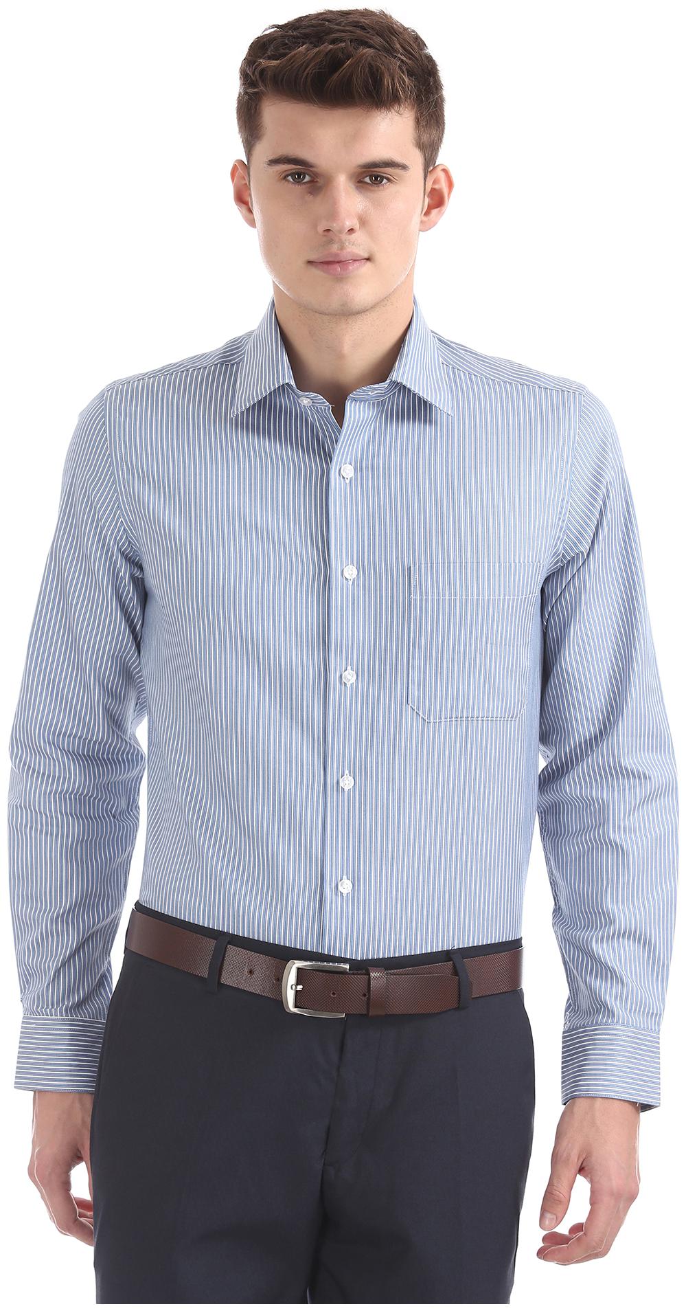 

Arrow Men Regular fit Formal Shirt - Blue