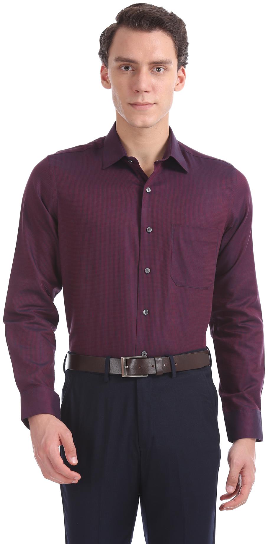 

Arrow Men Regular fit Formal Shirt - Red