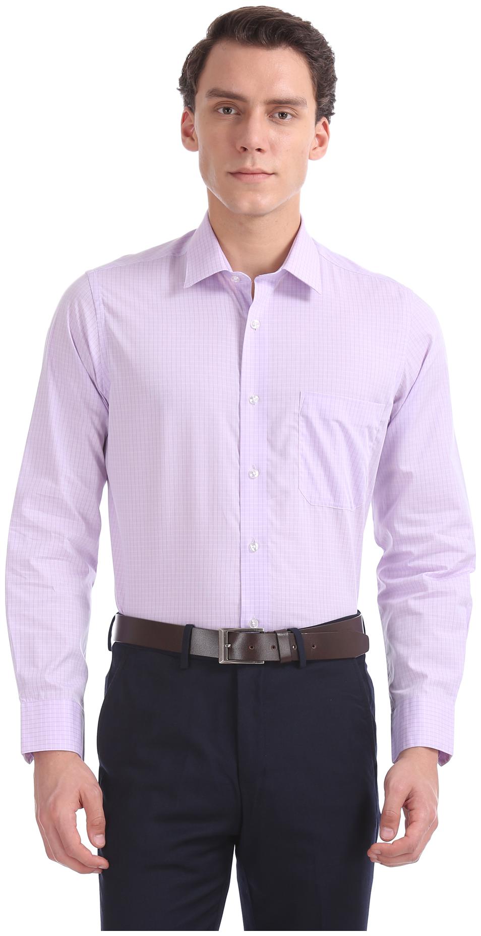 

Arrow Men Regular fit Formal Shirt - Purple