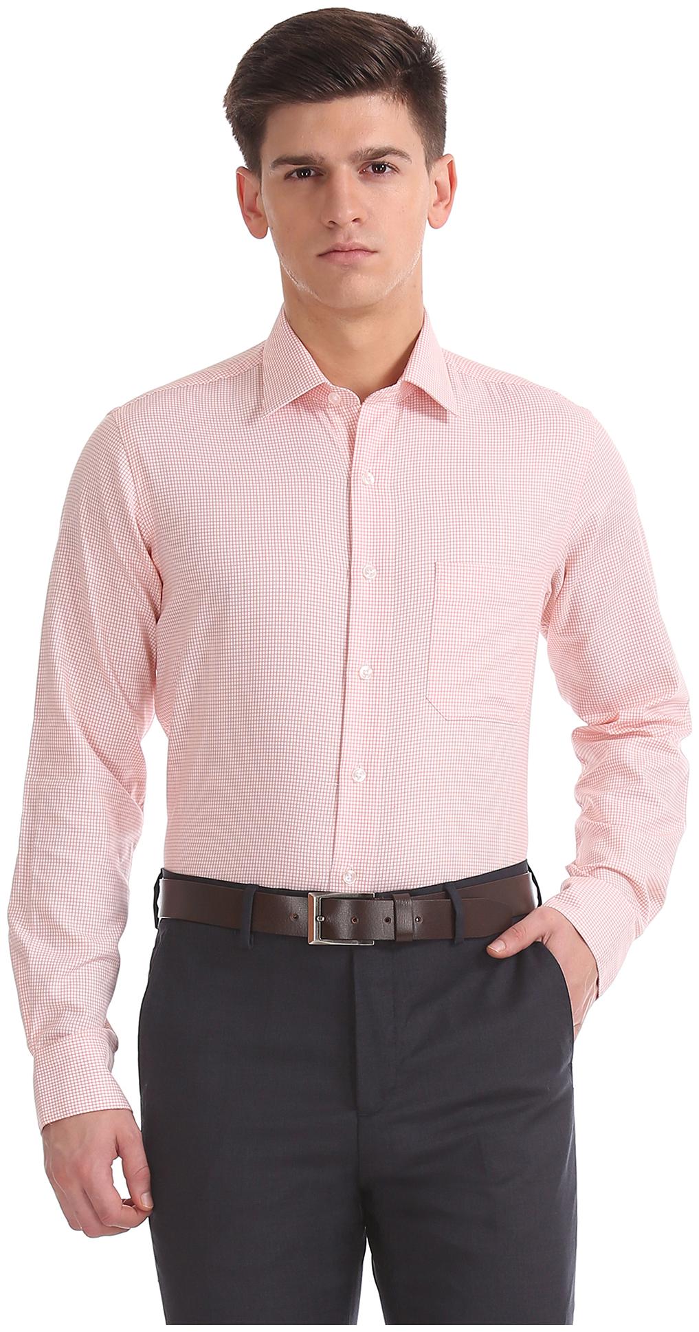 

Arrow Men Regular fit Formal Shirt - Orange