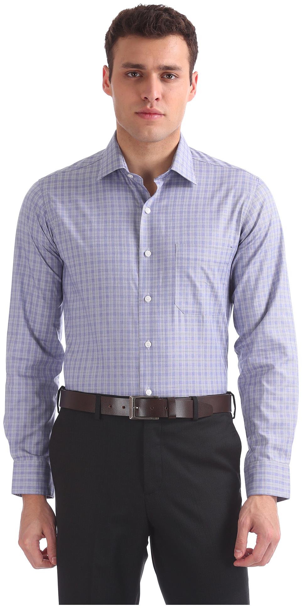 

Arrow Men Regular fit Formal Shirt - Blue
