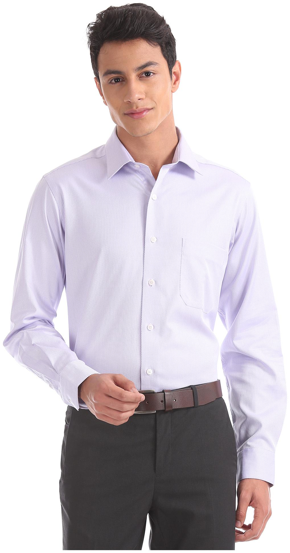 

Arrow Men Regular fit Formal Shirt - Purple