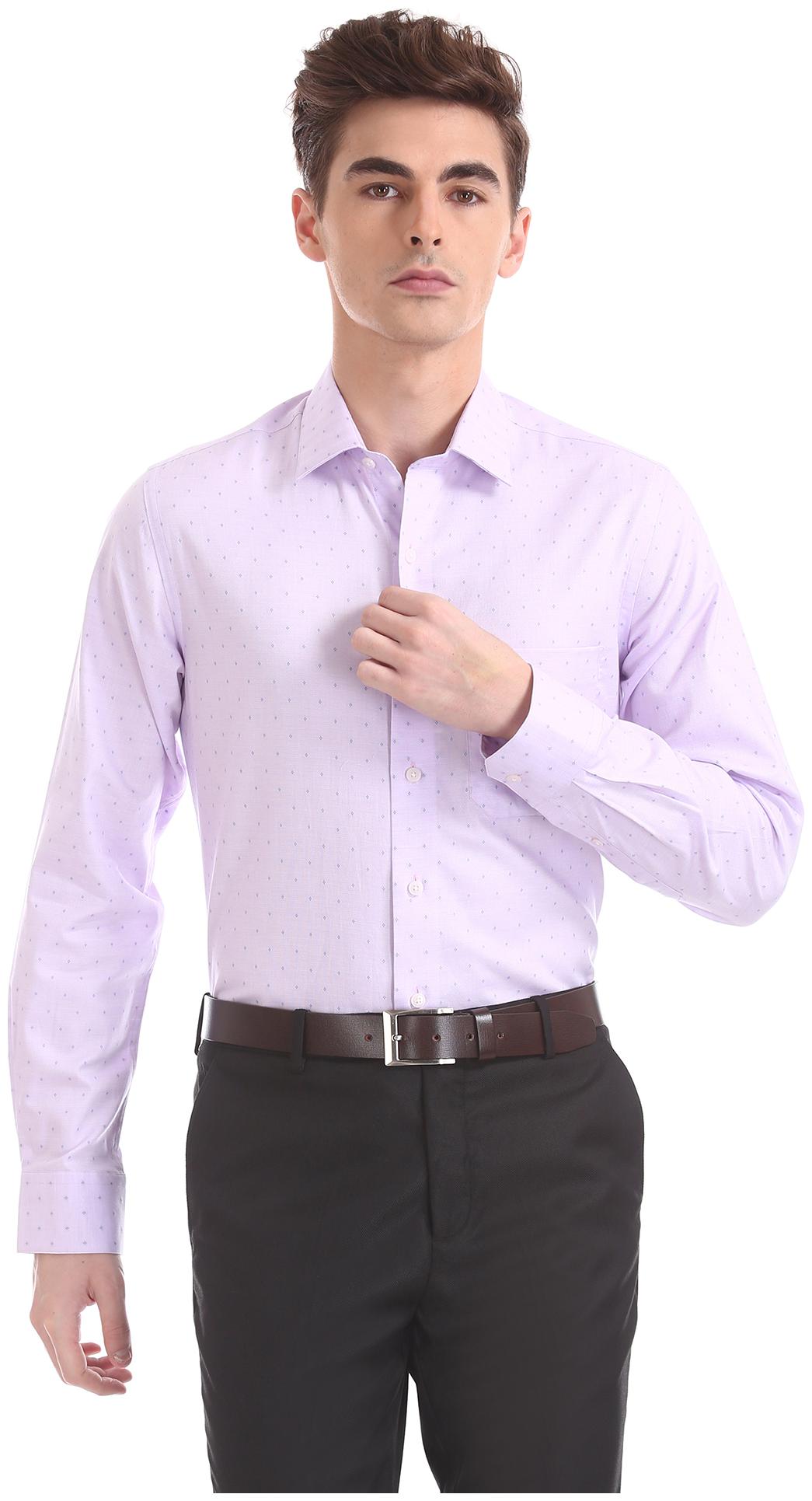 

Arrow Men Regular fit Formal Shirt - Purple
