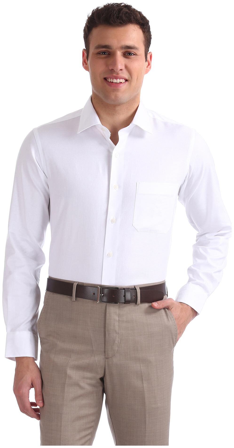 

Arrow Men Regular fit Formal Shirt - White