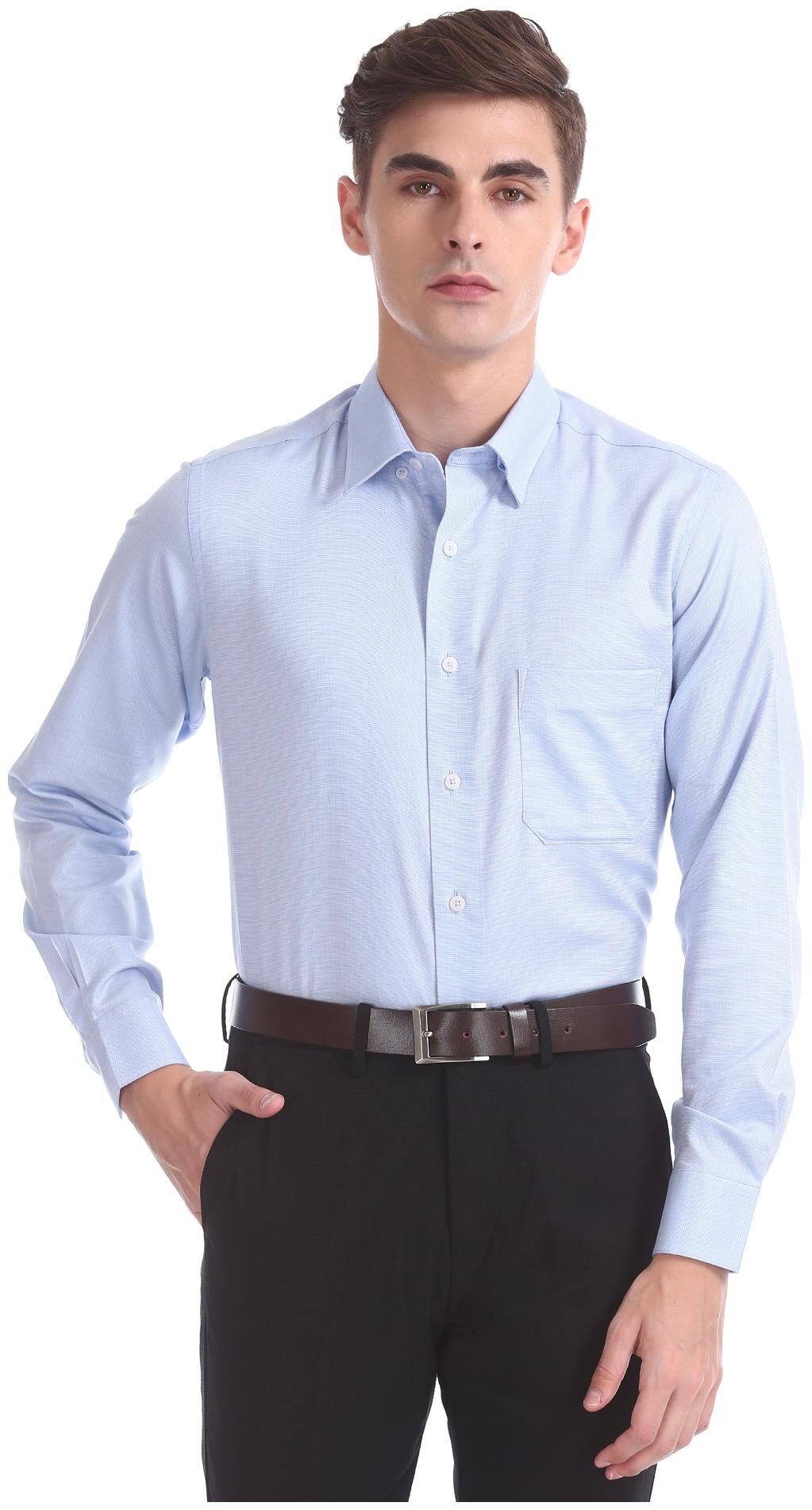 

Arrow Men Regular fit Formal Shirt - Blue