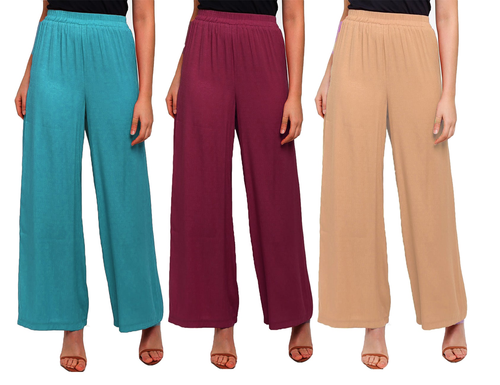 

BRAND FLEX Multi Solid Straight Palazzo
