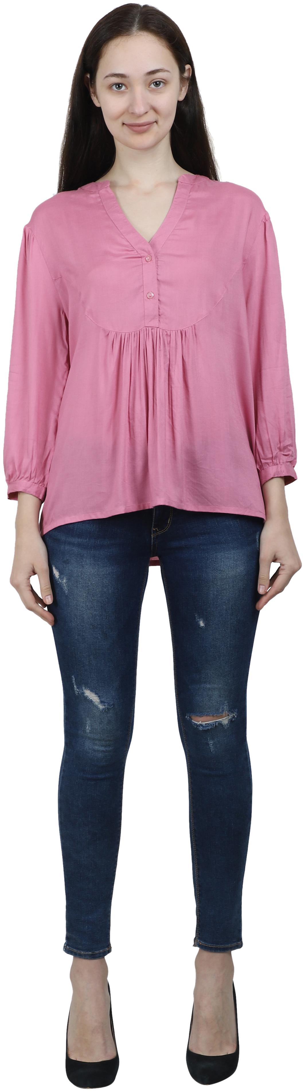 

Reme Women Solid Regular top - Pink