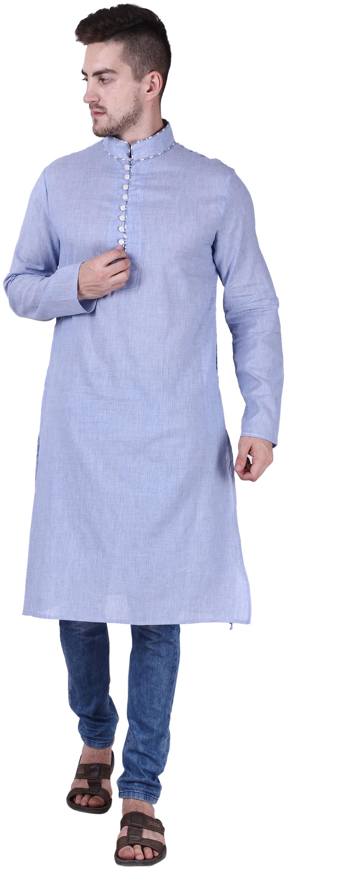 

Reme Men Blue Regular Fit Kurta