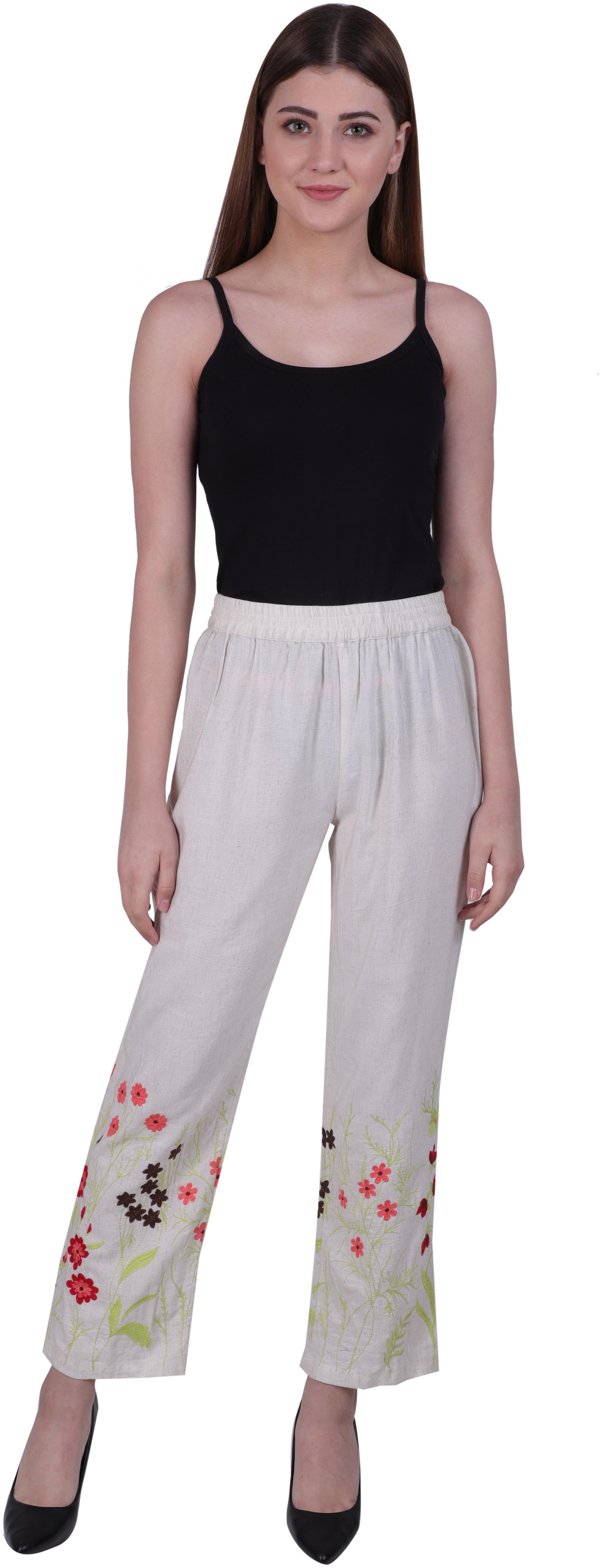 

Reme Women Beige Straight fit Regular pants