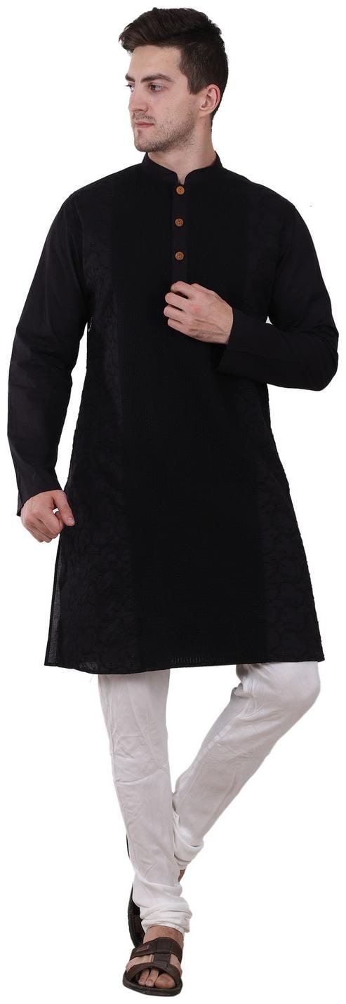 

Reme Men Black Regular Fit Kurta