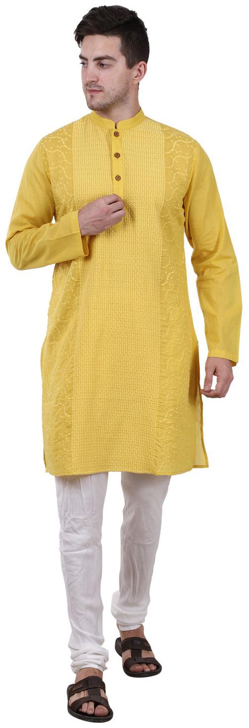 

Reme Men Yellow Regular Fit Kurta