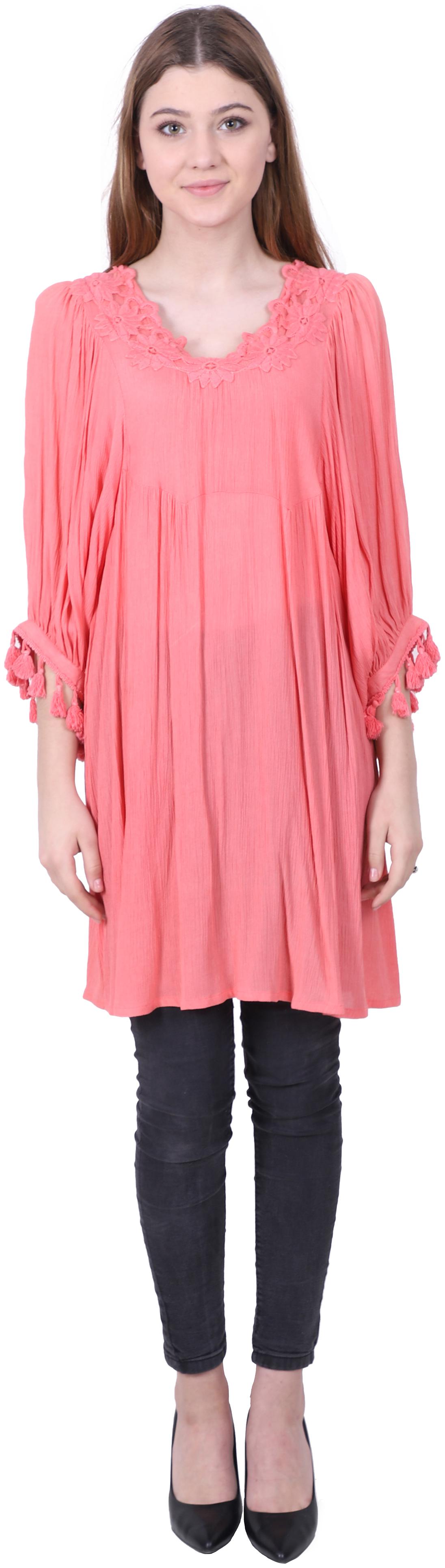 

Reme Women Solid Regular tunic - Pink