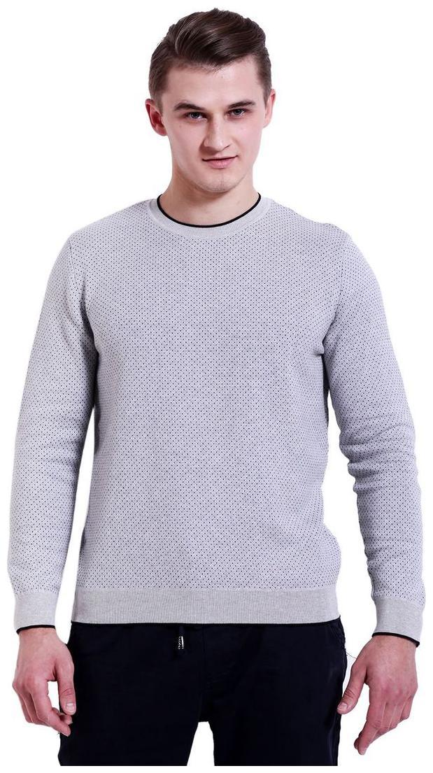 

Reston Flat Knit Round Neck Dot Printed Pullover