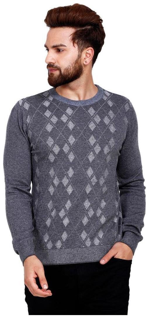 

Reston Flat Knit Round Neck Printed Pullover