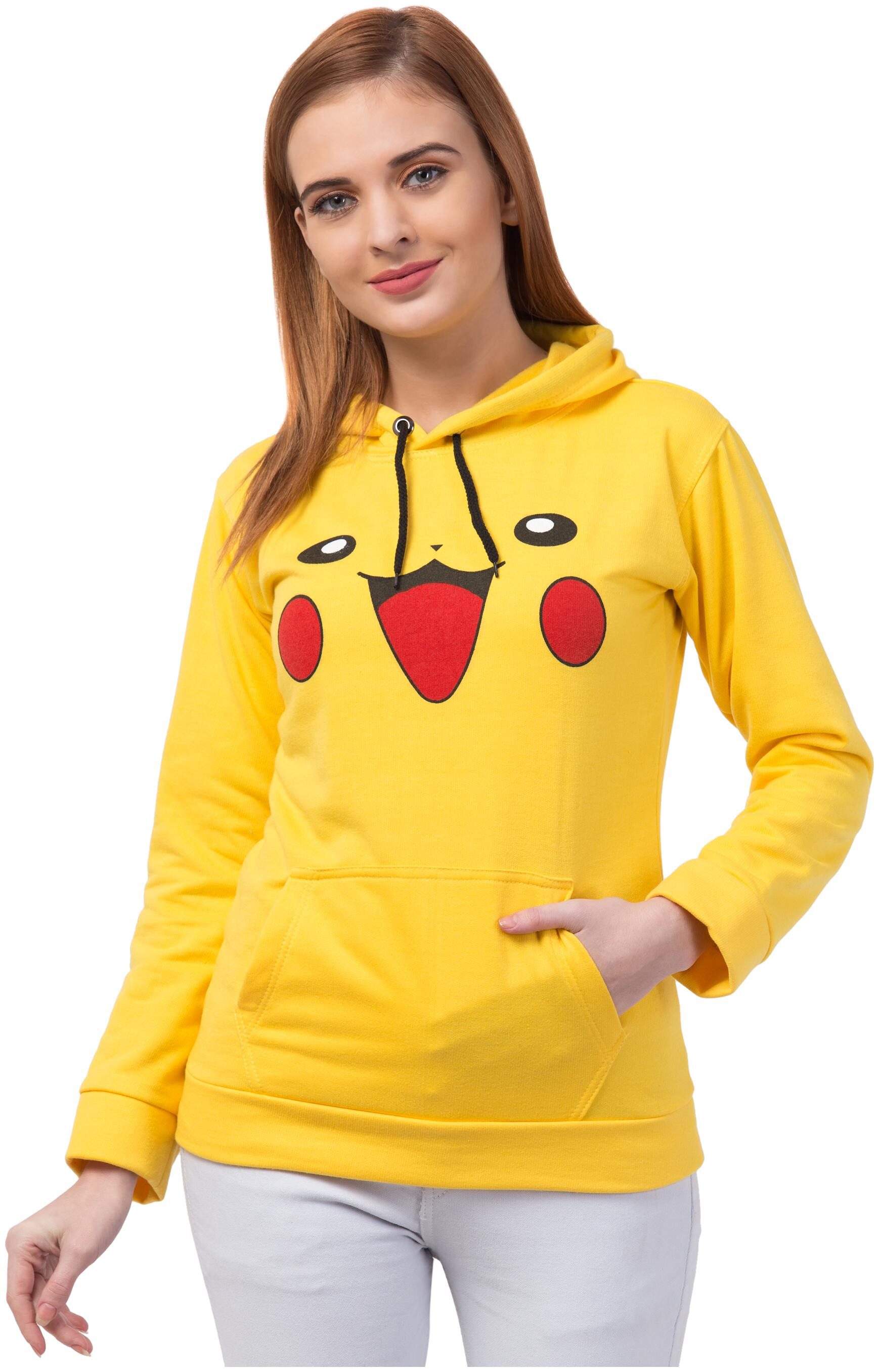 

Retrobella Women Printed Hoodie - Yellow