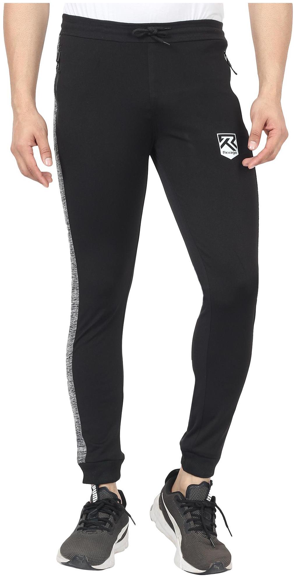 

REVAGO Men Black Solid Slim fit Joggers