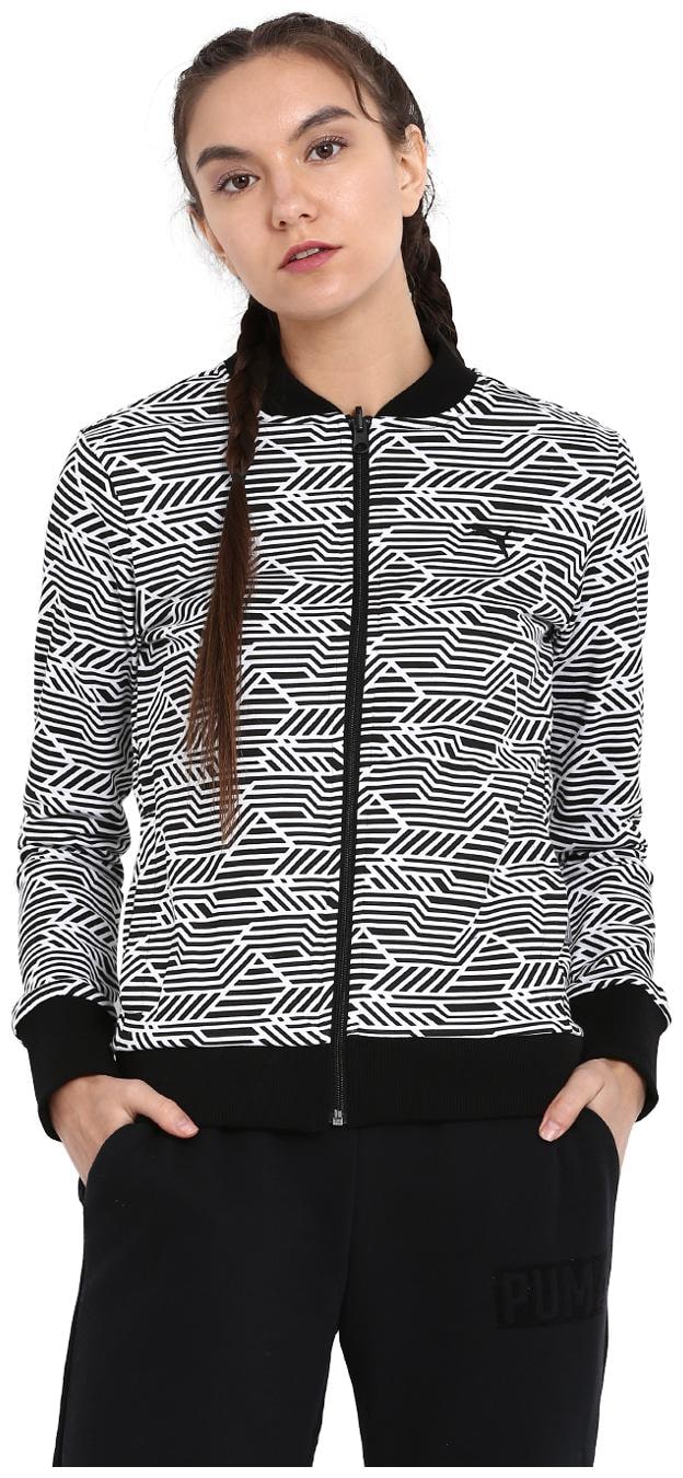 

Puma Women Solid Sports Jacket - Black