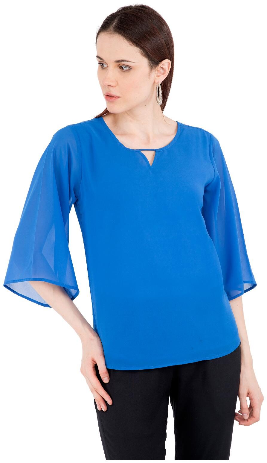 

Rewon fashion Forever Women Solid Regular top - Blue
