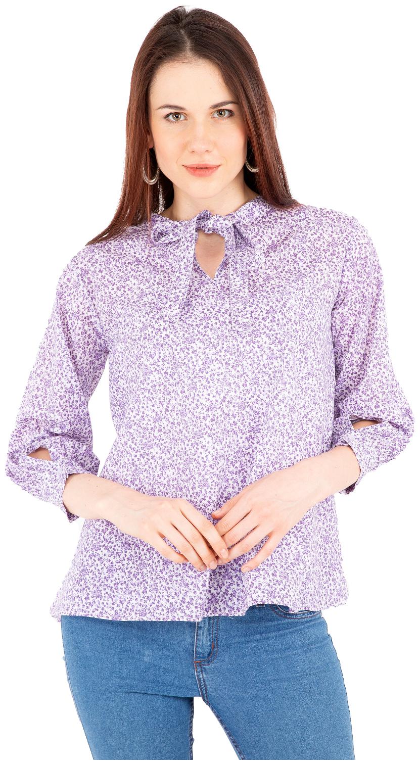 

Rewon fashion Forever Women Printed A-line top - Purple