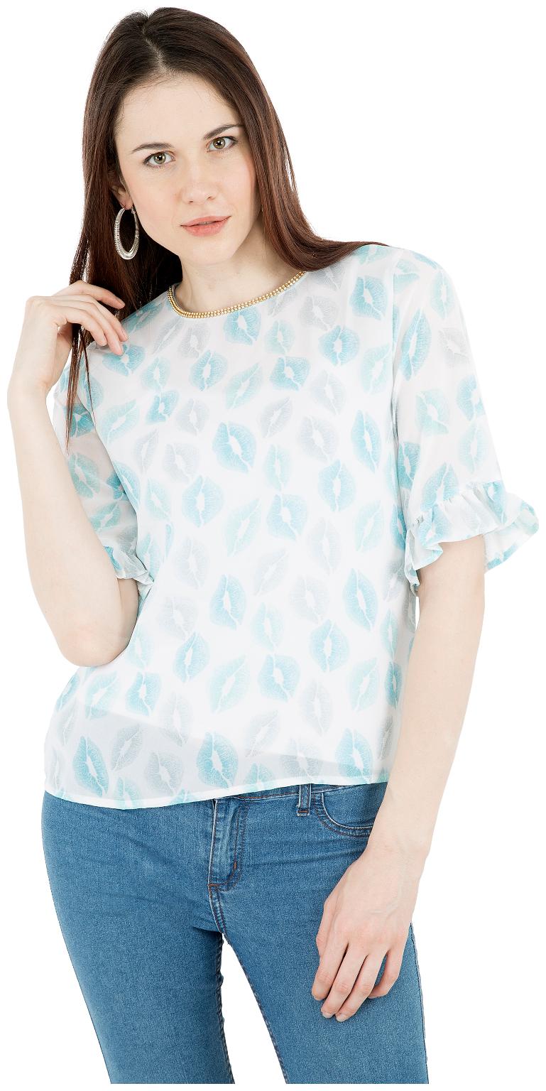 

Rewon fashion Forever Women Striped Regular top - Blue