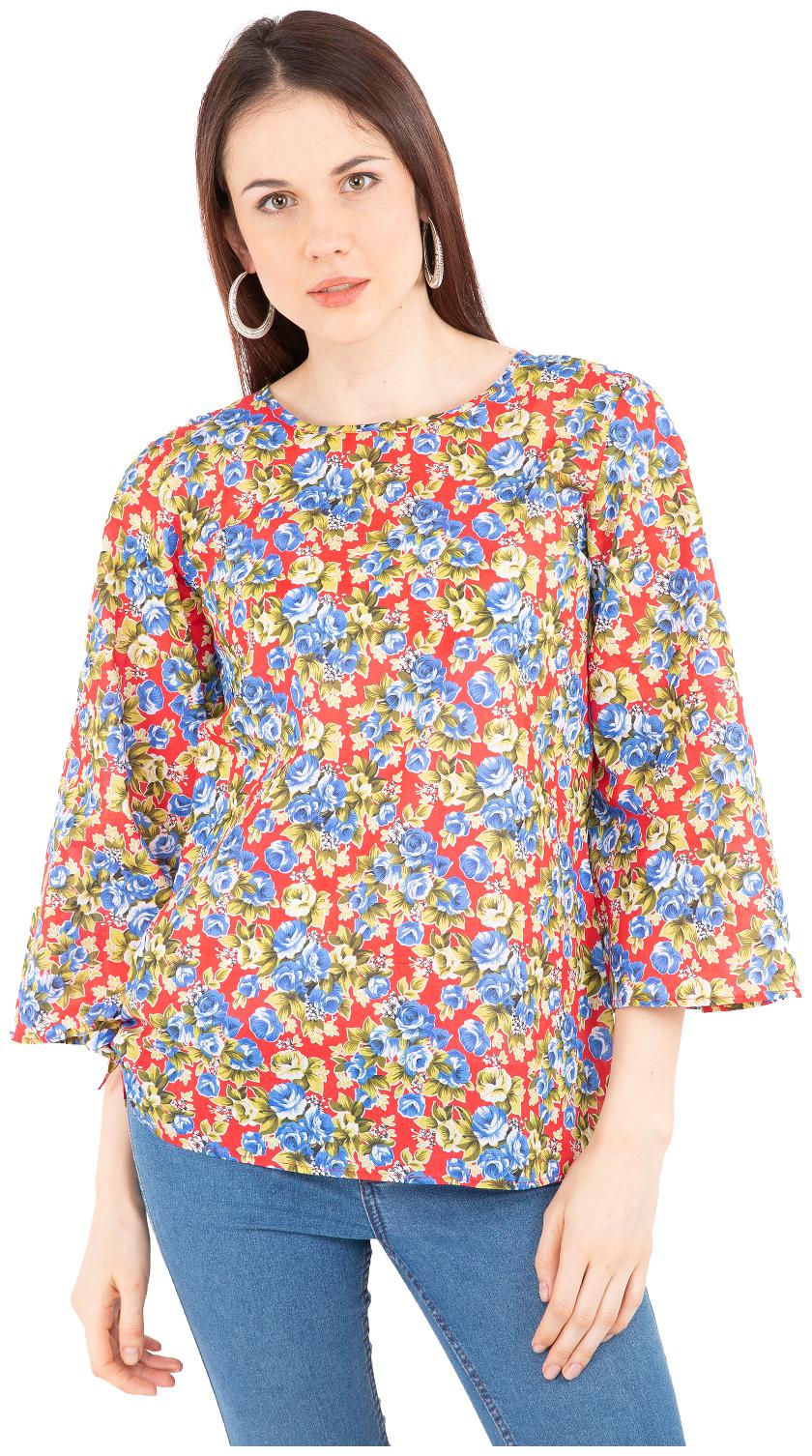 

Rewon fashion Forever Women Solid A-line top - Red