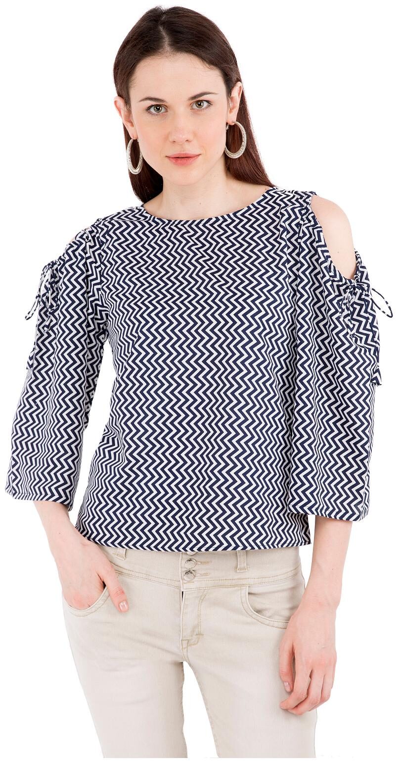 

Rewon fashion Forever Women Printed Regular top - Grey